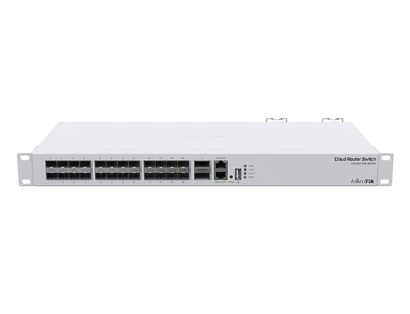 Комутатор Mikrotik CRS326-24S+2Q+RM, 24xSFP+, 2xQSFP+, USB, 1хRJ45 (CRS326-24S+2Q+RM)
