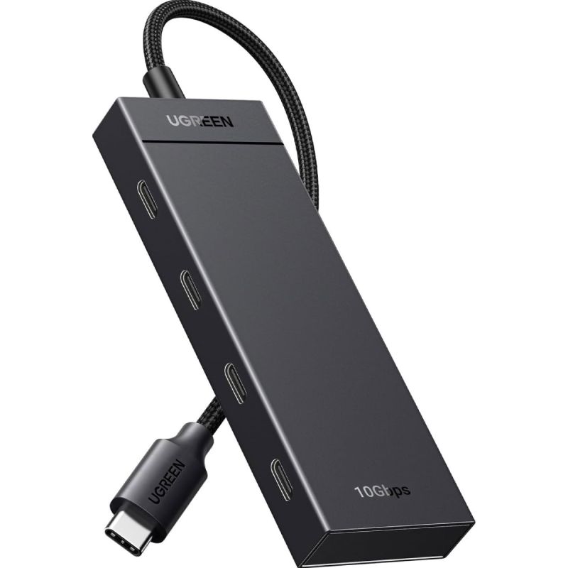 Хаб USB 3.2 Type-C -> 4хUSB-C 3.2 Gen2 10Gbps Black CM806 Ugreen (35584)