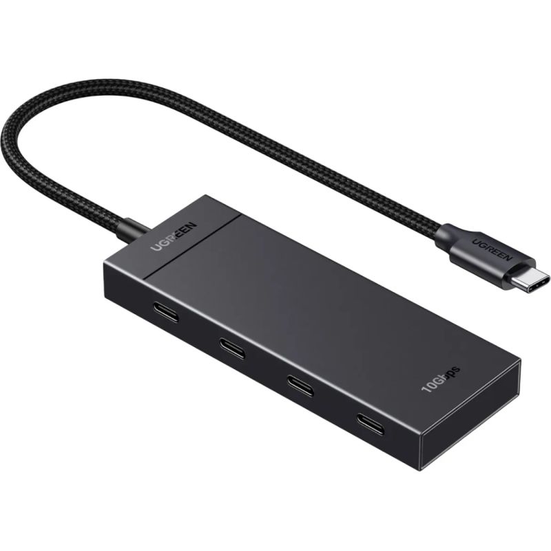 Хаб USB 3.2 Type-C -> 4хUSB-C 3.2 Gen2 10Gbps Black CM806 Ugreen (35584)