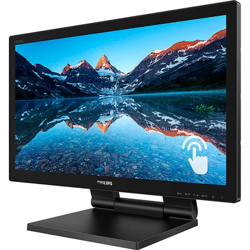 TFT 23.8" Philips 242B9TL, сенсорний (10 дотиків), IPS, VGA, HDMI, DVI-D, DP, USB, HAS, колонки (242B9TL/00)