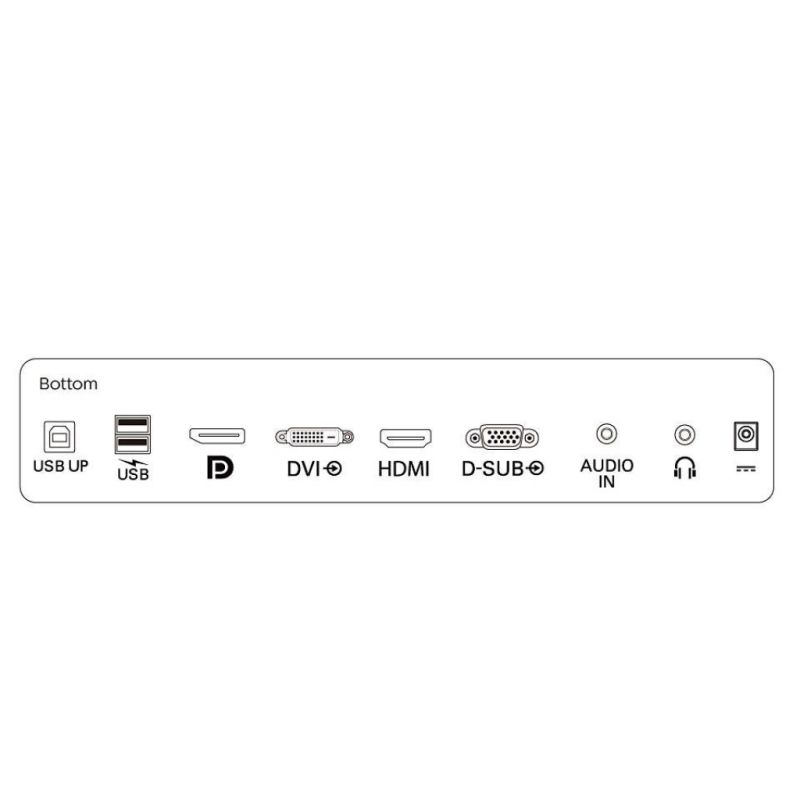 TFT 23.8" Philips 242B9TL, сенсорний (10 дотиків), IPS, VGA, HDMI, DVI-D, DP, USB, HAS, колонки (242B9TL/00)