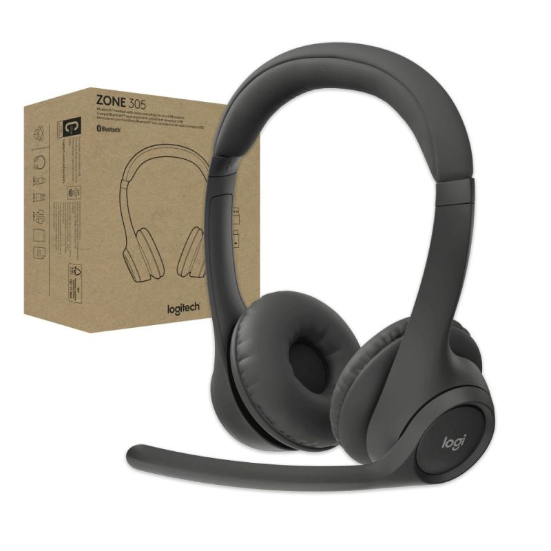 Bluetooth-гарнитура Logitech Zone 305 MS Black (981-001458)