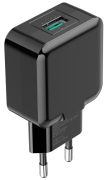 Сетевое зарядное устройство Grand-X (1xUSB 5В/2.1А) Black (CH-03B)