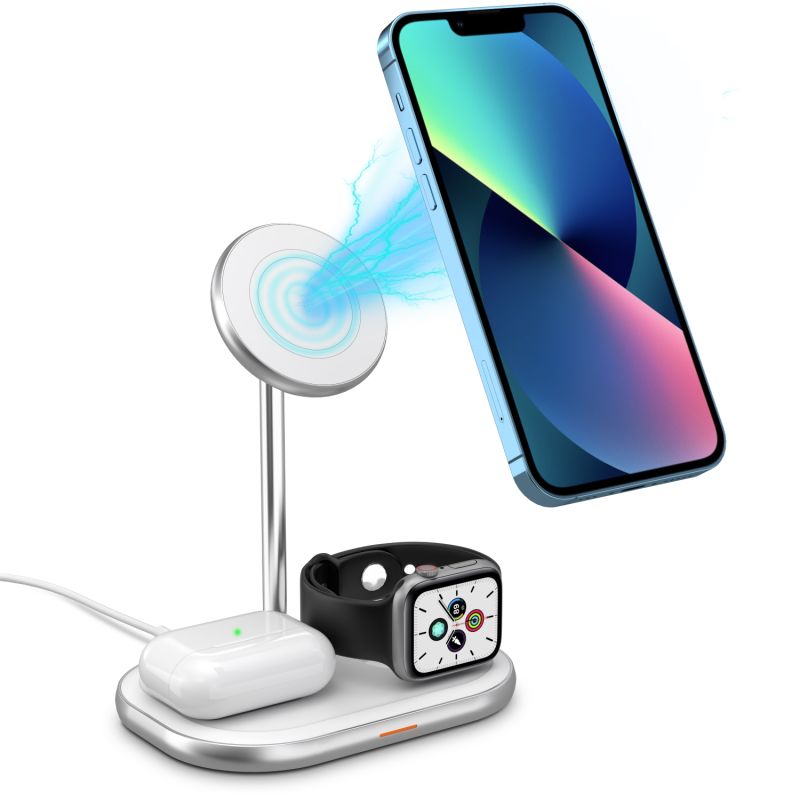 Зарядний пристрій Wireless 15W 3-in-1 Fast Charger white Energizer (WCP303)