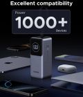 УМБ Ugreen 20000mAh 130W PD/QC, USB-A, USB-С In/Out with built-in USB-C cable (PB723) Gray (55365B)