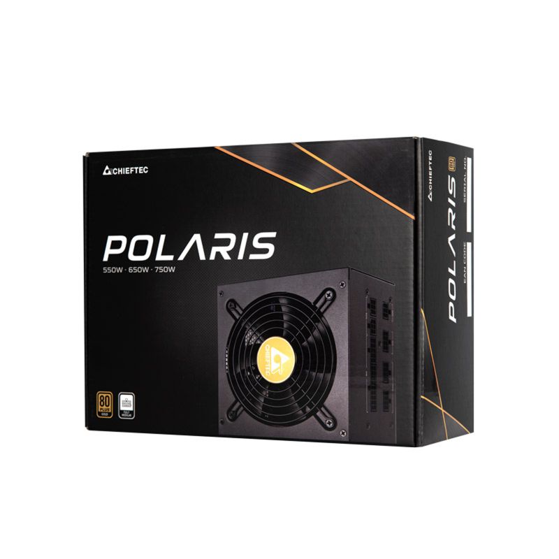 БЖ 650W Chieftec POLARIS PPS-650FC, 120 mm, 80+ GOLD, Cable management, retail (PPS-650FC)