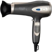 Фен Adler AD 2248 grey champane 2200Вт/ 2 швидкості/ хол.обдув/ темп.режимів-3/ іонізація/ дифузор (AD2248G)