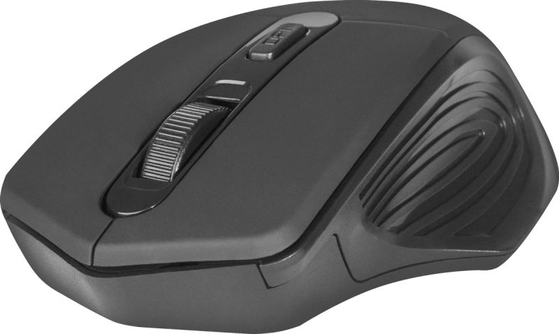 Мишка Defender Datum MB-345, бездротова, 4 кн. до 1600 dpi, чорна (52345)