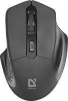 Мишка Defender Datum MB-345, бездротова, 4 кн. до 1600 dpi, чорна (52345)