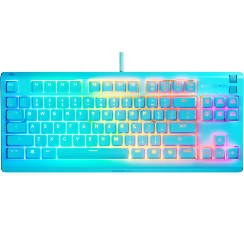 Клавіатура ігрова SteelSeries Apex 3 TKL UA  Aqua (64933)