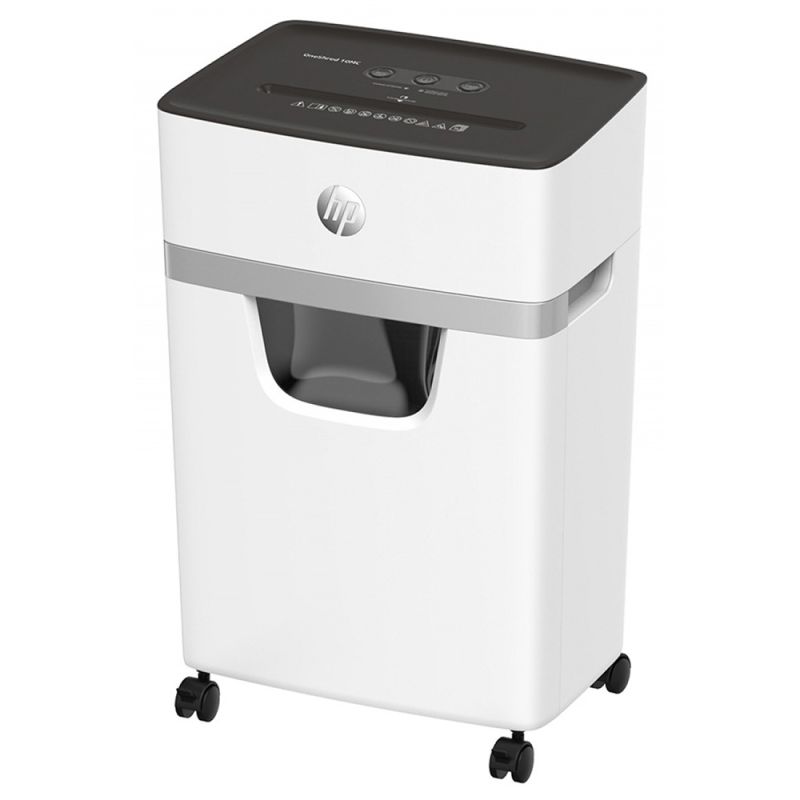 Знищувач документів HP OneShred 10MC, A4, 80g х 10 листів, 2*15, 20 л., P-5 (2804)