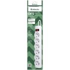Power filtr 3.0м Defender DFS153, 6 розеток, білий (994900)