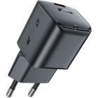 Зарядний пристрій 1xUSB-C 20W Gan A73 mini Fast Charger Black Acefast (6974316282648)