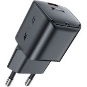 Зарядний пристрій 1xUSB-C 20W Gan A73 mini Fast Charger Black Acefast (6974316282648)