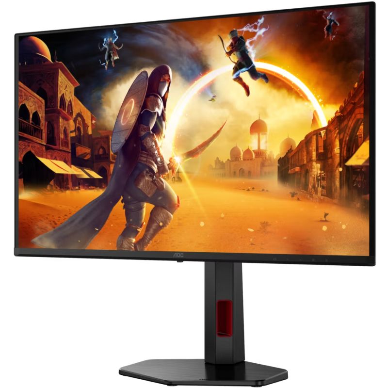 TFT 27" AOC Q27G4ZDR, QD-OLED, 240Гц, 0,03мс, 2хHDMI, DP, USB-hub, HAS, Pivot, чорно-червоний (Q27G4ZDR)