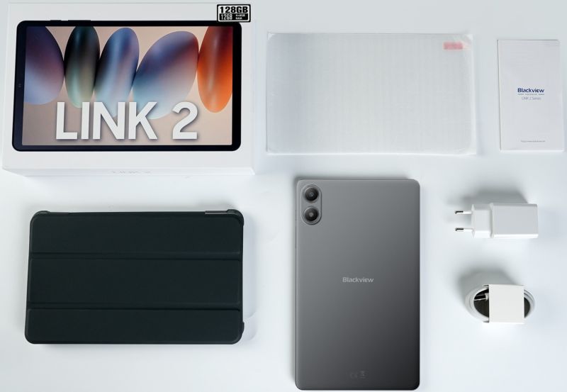 Планшет Blackview Link 2 8.68" HD+ /4GB/128GB/ T310 /5000mAh/ 8+5Мп/WIFI/Чохол /Black (Link_2_4_128_BK)
