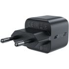 Зарядний пристрій 1xUSB-C 30W Gan A77 mini Fast Charger Black Acefast (6974316282662)