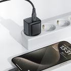 Зарядний пристрій 1xUSB-C 30W Gan A77 mini Fast Charger Black Acefast (6974316282662)