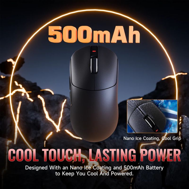 Мишка Attack Shark X8 ULTRA, Wireless/Bluetooth, 42000dpi. (PAW3950MAX), 6кн., Black (X8ULTRAB_AS)