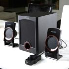 Акустична система 2.1 Microlab M-111, чорна з червоним (M-111)
