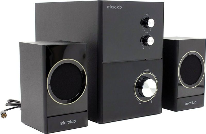 Акустична система 2.1 Microlab M-223, чорна (M-223)