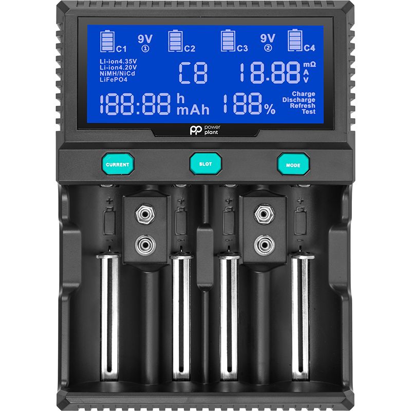 Зарядний пристрій PowerPlant для акумуляторів AA, AAA /PP-A4 (AA620173)