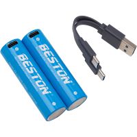 Акумулятор Beston USB Type-C 18650, 3.7V 2500mAh, Li-Ion, 2 шт (AA620371)