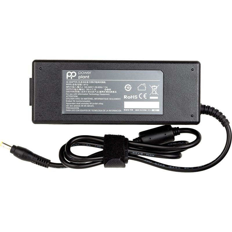 Блок живлення для ноутбуків PowerPlant ACER 220V, 19V 135W 7.1A (5.5*1.7) (AC135F5517)