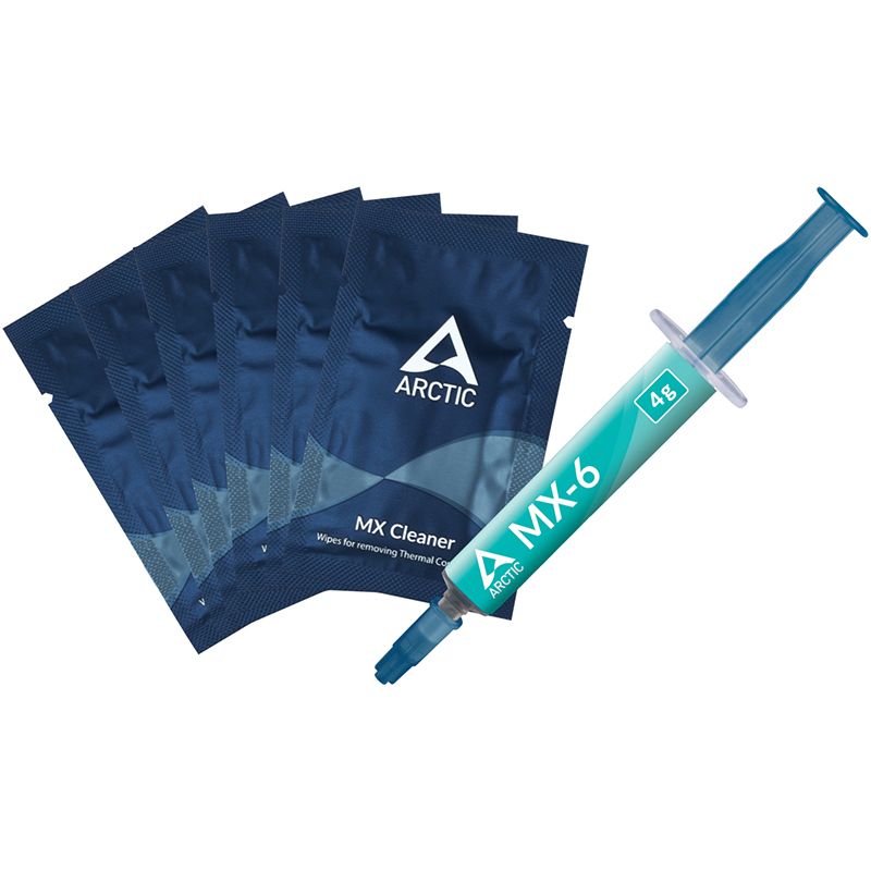 Термопаста ARCTIC MX-6, 4г, з 6шт. MX Cleaner (ACTCP00084A)