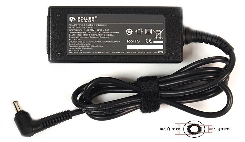 Блок живлення для ноутбуків PowerPlant ASUS 220V, 19V 45W 2.37A (4.0*1.4) (AS45F4014)