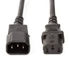 Кабель живлення PowerPlant IEC C13-C14, Cu 3x1.5мм2, 3м (CC360376)