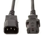 Кабель живлення PowerPlant IEC C13-C14, Cu 3x1.5мм2, 3м (CC360376)