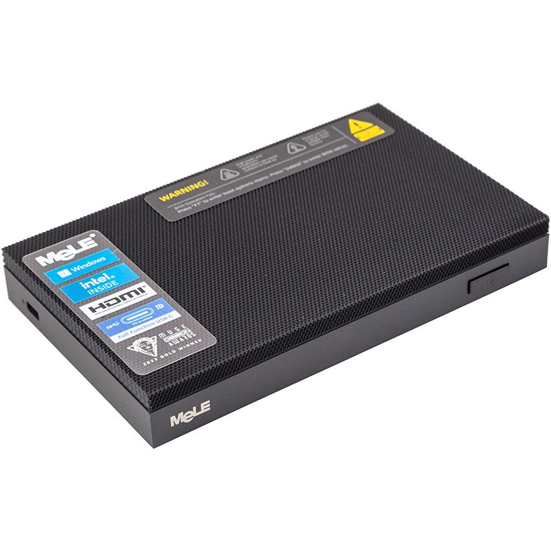 Безвентиляторний міні комп'ютер MeLe QUIETER4, N100, 8 GB, 128 GB / VESA (HS082628)