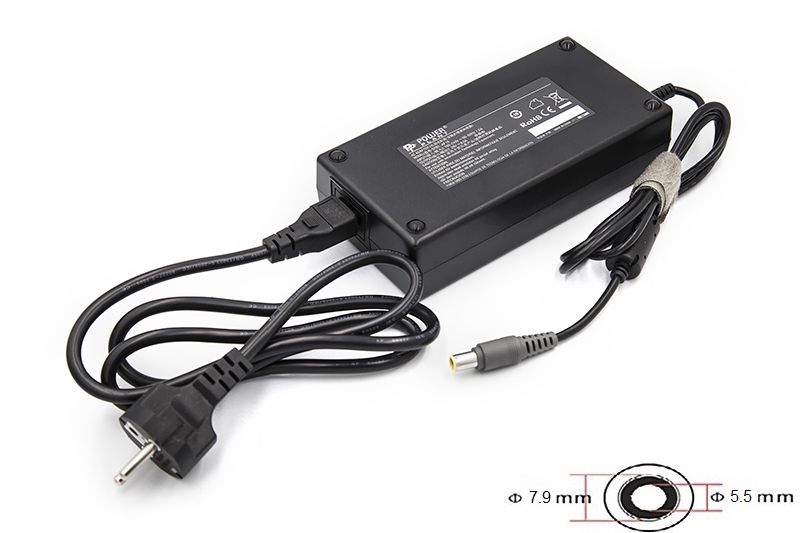 Блок живлення для ноутбуків PowerPlant IBM/LENOVO 220V, 170W 20V 8.5A (7.9*5.5) (IB170H7955)