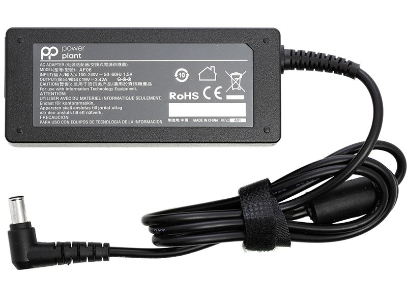 Блок питания для ноутбуков PowerPlant LG 220V, 19V 65W 3.42A (6.5*4.4) (LG65F6544)