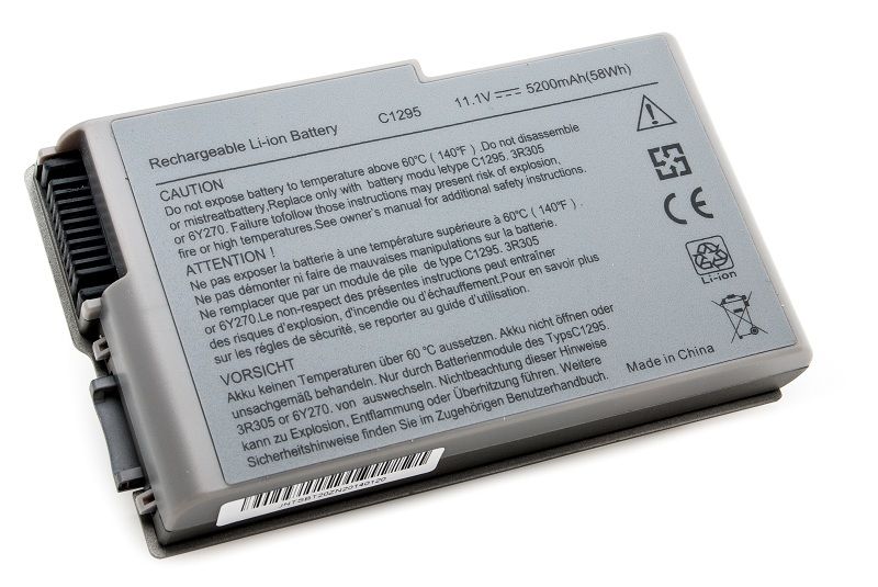Акумулятор PowerPlant для ноутбуків DELL Latitude D600 (C1295, DE D600, 3S2P) 11.1V 5200mAh (NB00000034)