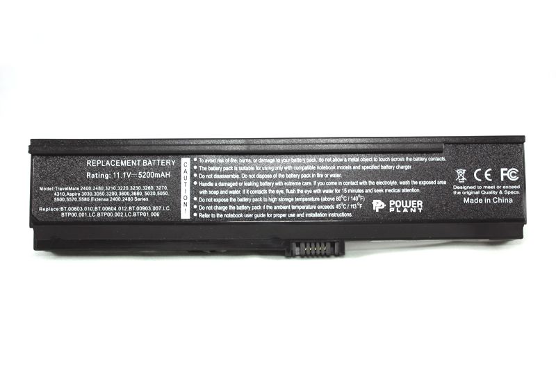 Акумулятор PowerPlant для ноутбуків ACER Aspire 3030 (BT.00603.010) 11.1V 5200mAh (NB00000211)