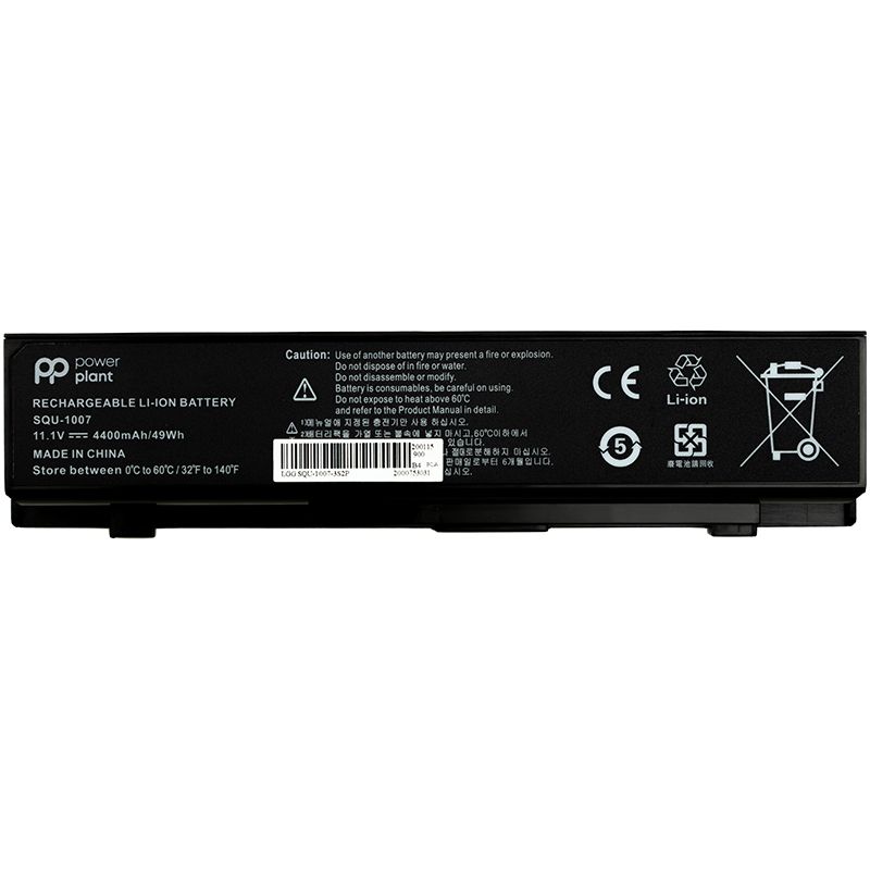 Аккумулятор PowerPlant для ноутбуков LG Aurora ONOTE S430 (SQU-1017) 11.1V 4400mAh (NB400058)