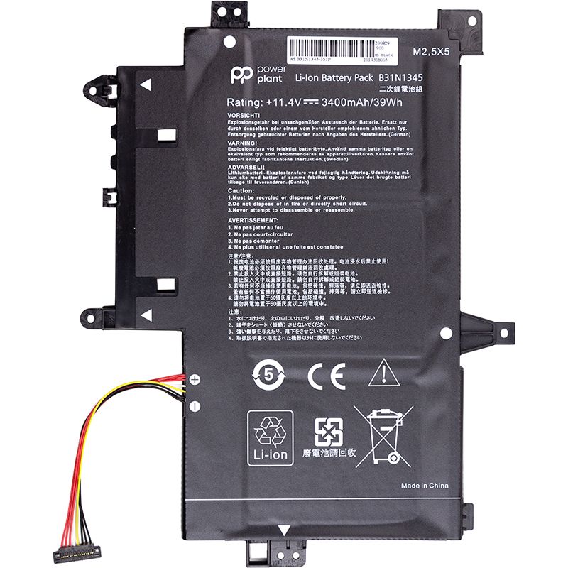 Аккумулятор PowerPlant для ноутбуков ASUS Transformer Book Flip TP500L (B31N1345) 11.4V 3400mAh (NB431373)