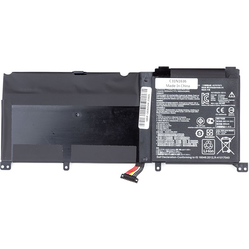 Аккумулятор PowerPlant для ноутбуков ASUS ROG G501VW (C41N1524) 15.2V 3950mAh (NB431472)
