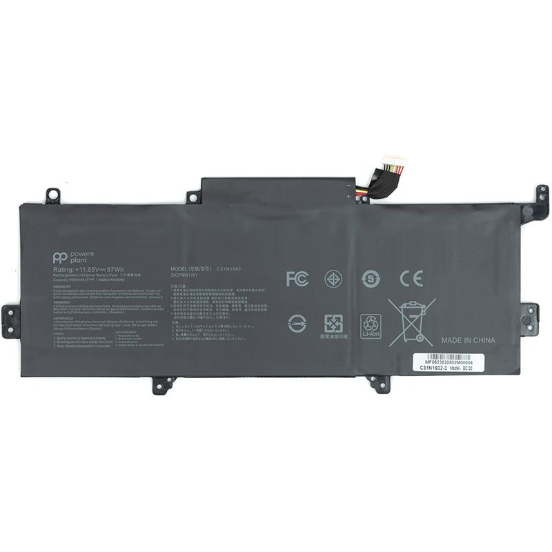 Акумулятор PowerPlant для ноутбуків ASUS Zenbook UX330UA (C31N1602) 11.55V 4935mAh (NB431489)