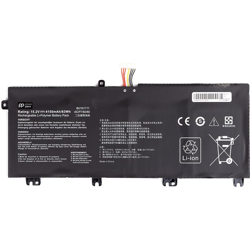 Аккумулятор PowerPlant для ноутбуков ASUS ROG Strix GL503VM (B41N1711) 15.2V 4150mAh (NB431670)