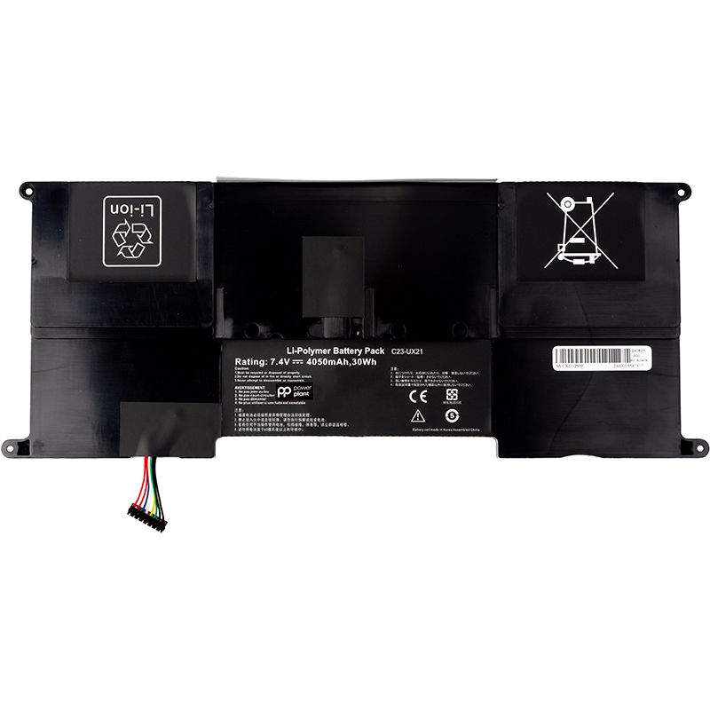 Аккумулятор PowerPlant для ноутбуков ASUS Zenbook UX21 (C23-UX21) 7.4V 4050mAh (NB431953)