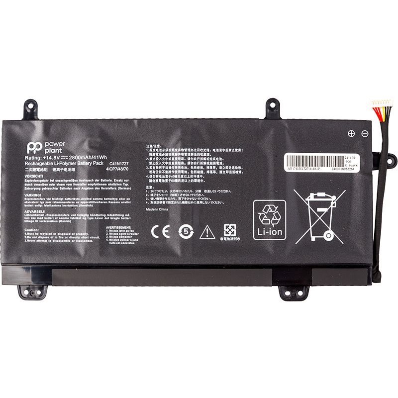 Аккумулятор PowerPlant для ноутбуков ASUS ROG GU501 Series (C41N1727) 14.8V 2800mAh (NB431984)