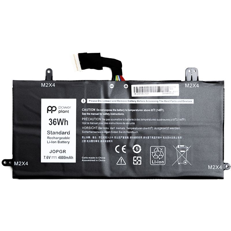 Акумулятор PowerPlant для ноутбуків DELL Latitude 5285 Series (J0PGR) 7.6V 4800mAh (NB441464)