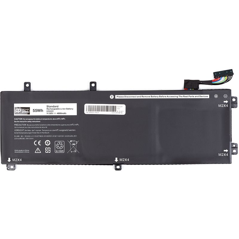 Аккумулятор PowerPlant для ноутбуков DELL XPS 15 9550 Series (H5H20) 11.55V 4800mAh (NB441785)