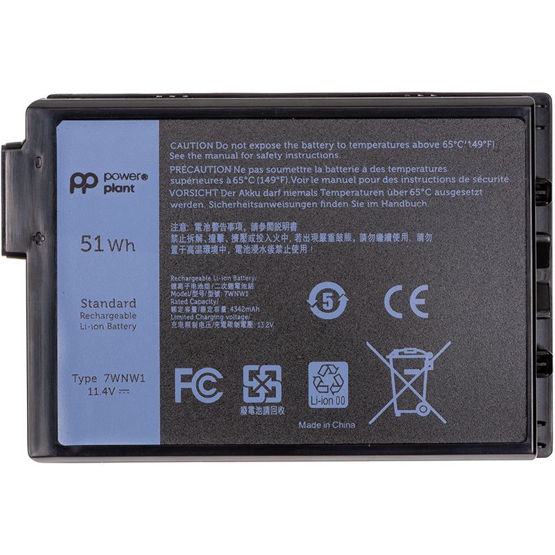 Акумулятор PowerPlant для ноутбуків DELL Latitude 5420 (7WNW1) 11.4V 4342mAh (NB441877)