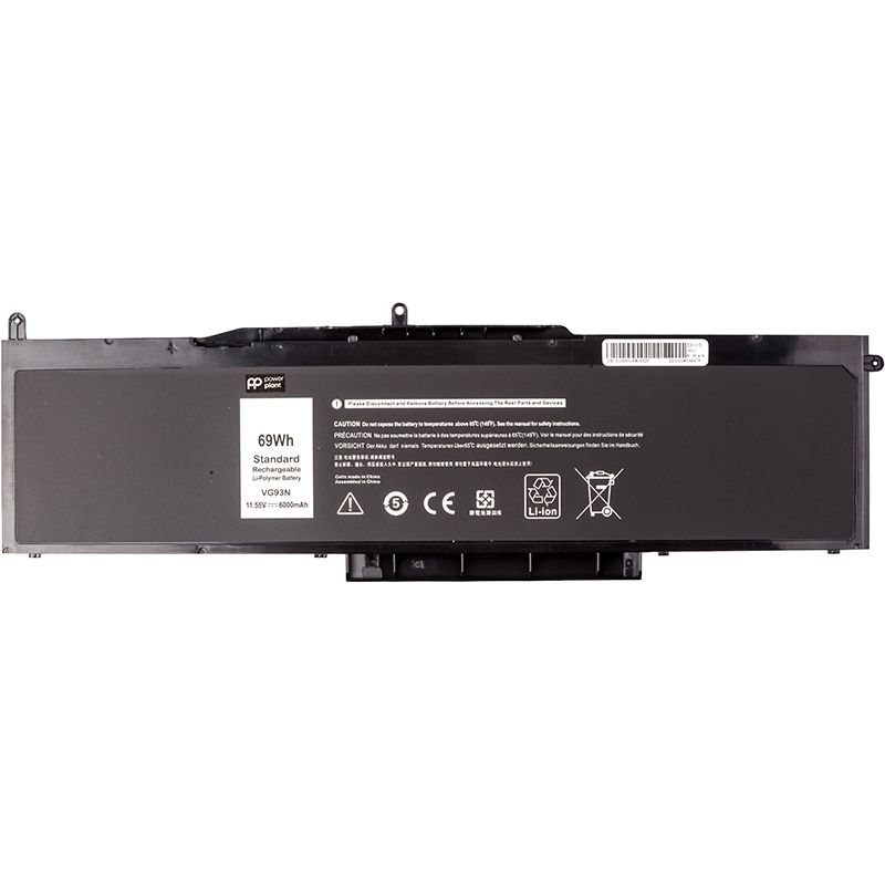 Аккумулятор PowerPlant для ноутбуков DELL Precision 15 3520 (VG93N) 11.55V 6000mAh (NB442119)