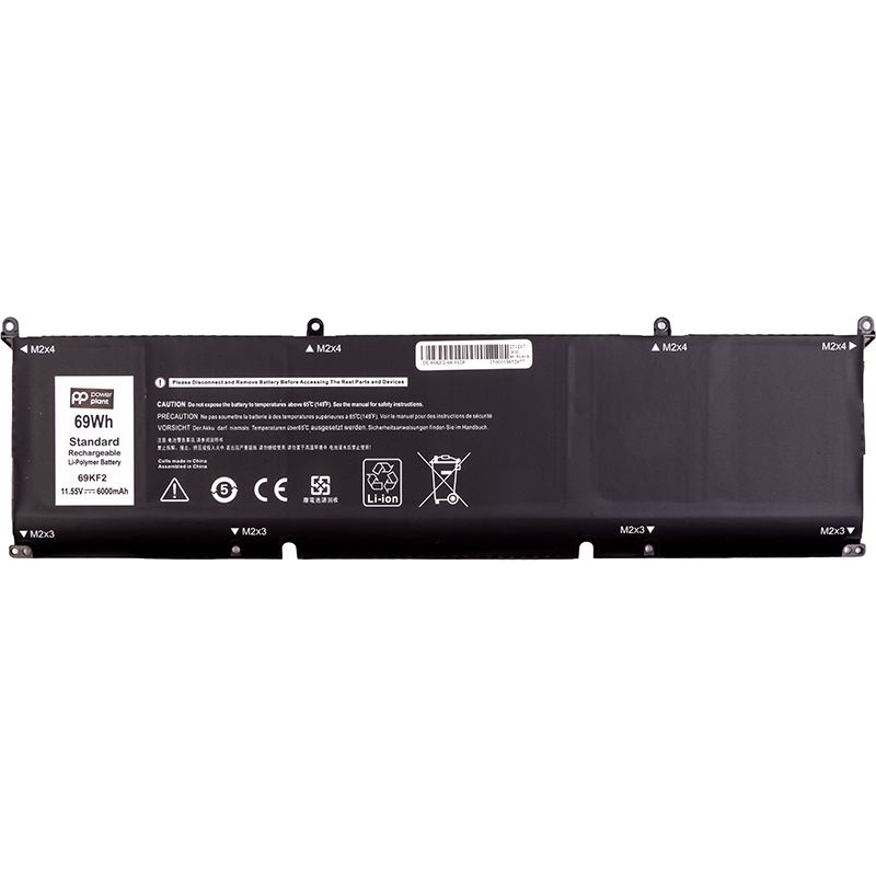 Акумулятор PowerPlant для ноутбуків DELL XPS 15 9500 (69KF2) 11.55V 6000mAh (NB442133)