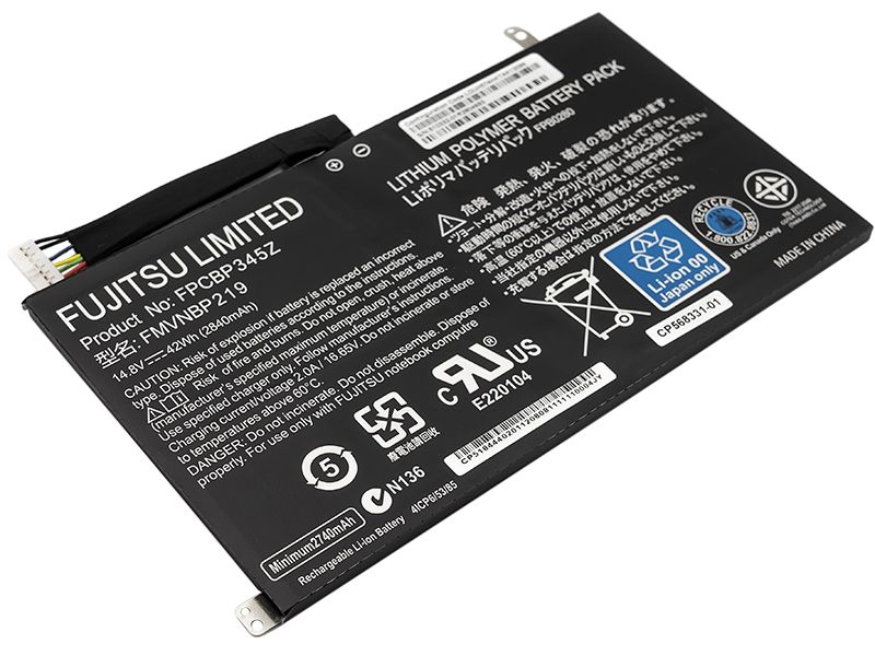 Аккумулятор для ноутбуков FUJITSU LifeBook UH552, UH572 (FPCBP345Z) 14.8V 2840mAh (original) (NB450114)